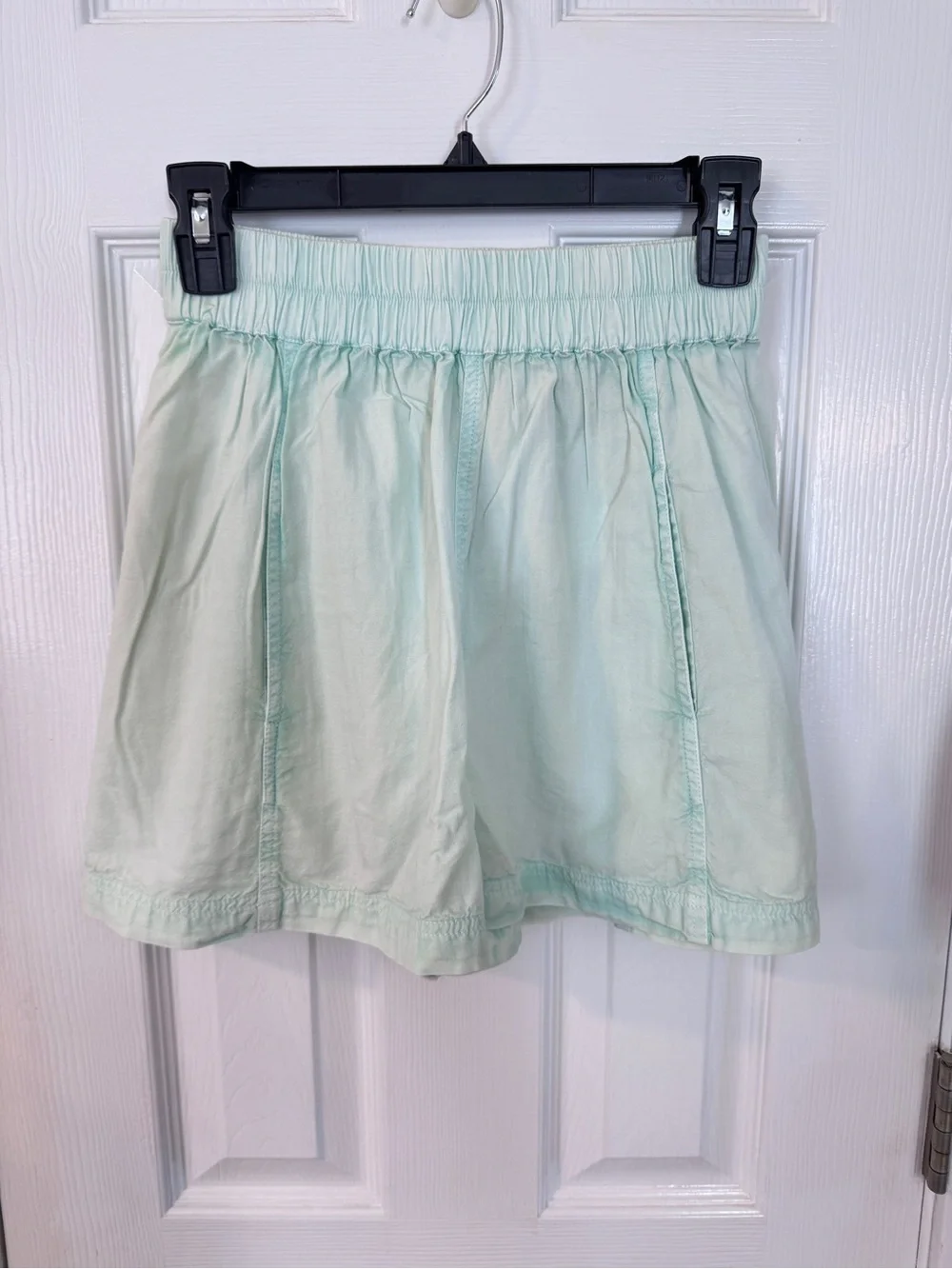 Free People Get Free Poplin Shorts Mineral Sea XS Sample NWOT MSRP $58